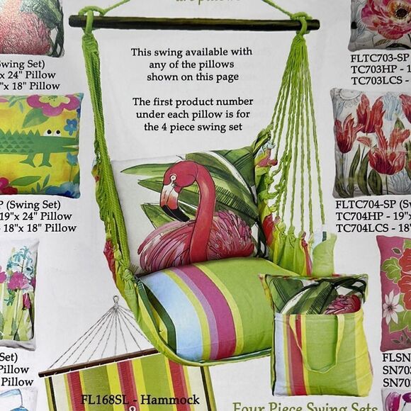 Swing Set with Flamingo pillow - Picture 2 of 2